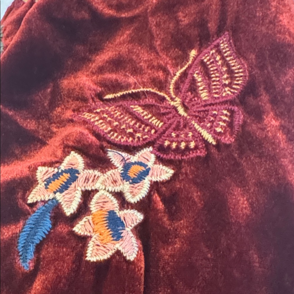 Johnny Was Taline heavily embroidered velvet top NWT - Picture 13 of 16